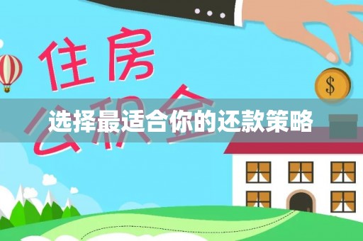 祁连选择最适合你的还款策略